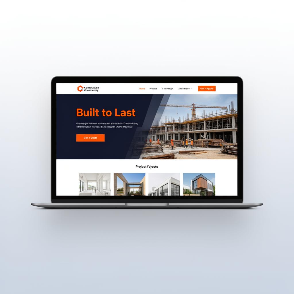 Construction website example — Anchor Site Pro