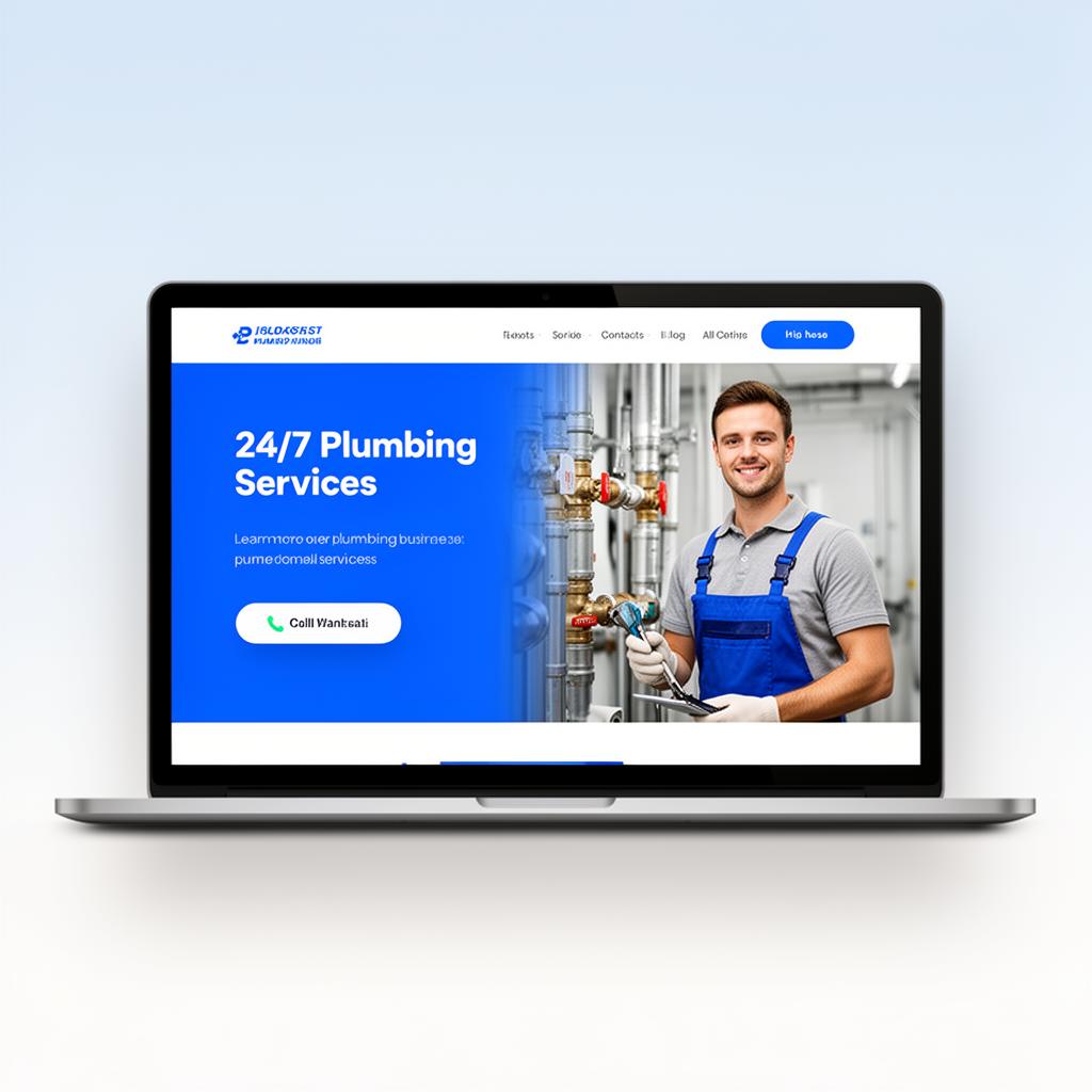 Plumbing website example — PipeCraft Design Studio